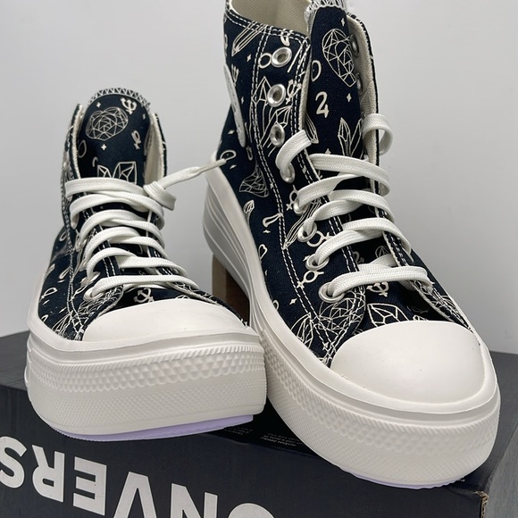 Converse WMNS CTAS MOVE HI
BLACK/NATURAL IVORY A03725C Platforms Sneakers - Picture 5 of 16